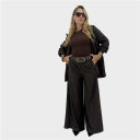 completo blazer e pantalone terra